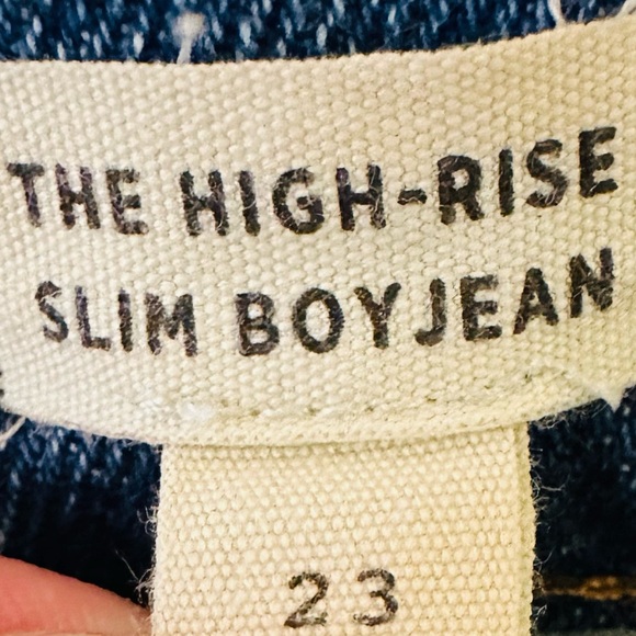 Madewell The High-Rise Slim Boyjean in Melbourne Wash Size 23 - Picture 8 of 9